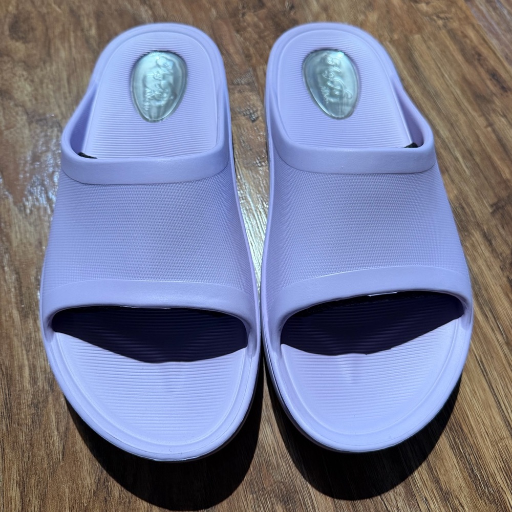 MyPillow Lavender Slide Sandals